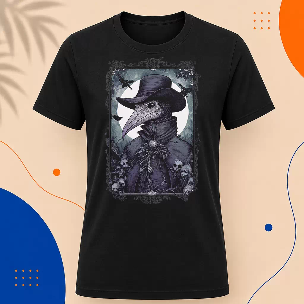 Pánské tričko - Temný Lékař – Plague Doctor - Morový Doktor